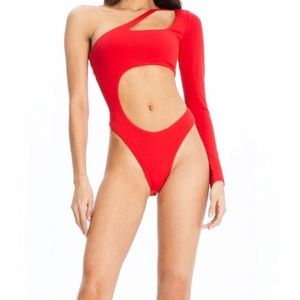 I. Am. Gia. Red Jupiter Bodysuit